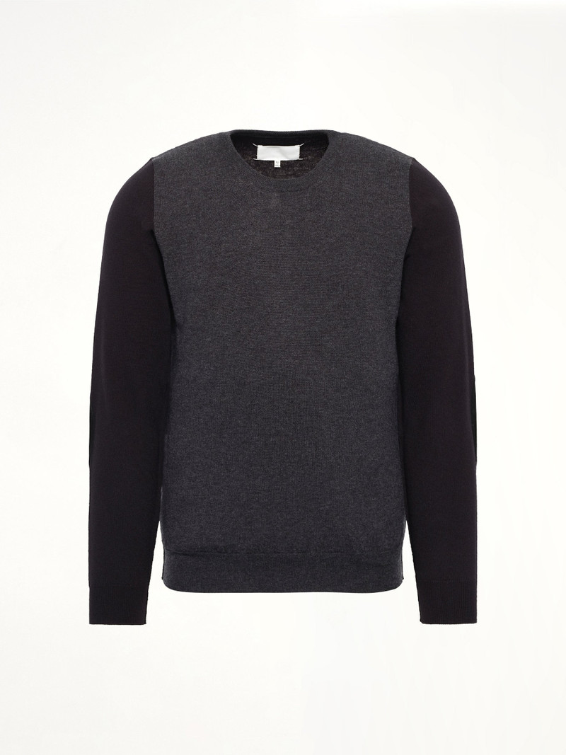 Maison Margiela Two-Tone Sweater in Grey/Black outlook