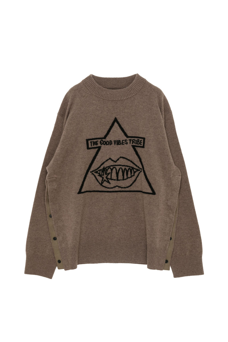 sacai sacai Gonz Wool Knit Sweater outlook