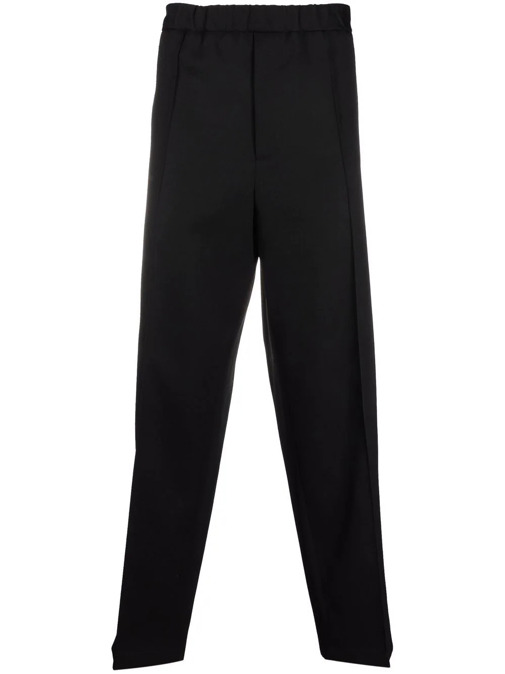 press-crease relaxed fit trousers - 1