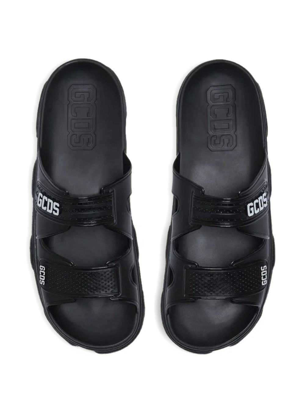 logo double-strap slides - 2