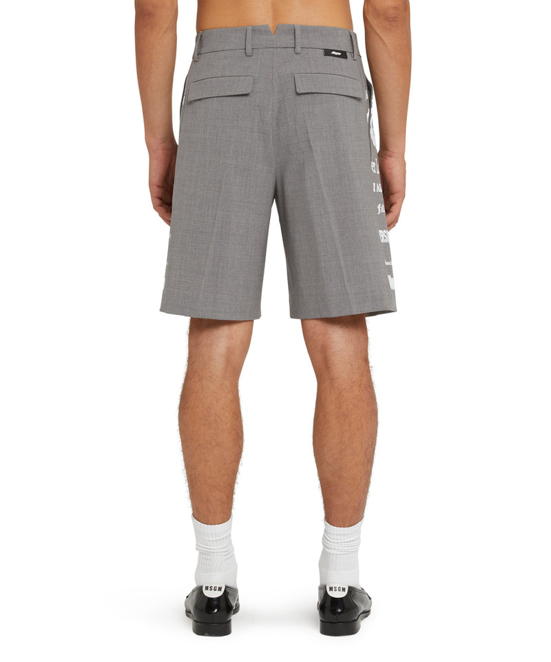 Wool "Dreamers University" Bermuda Shorts 3