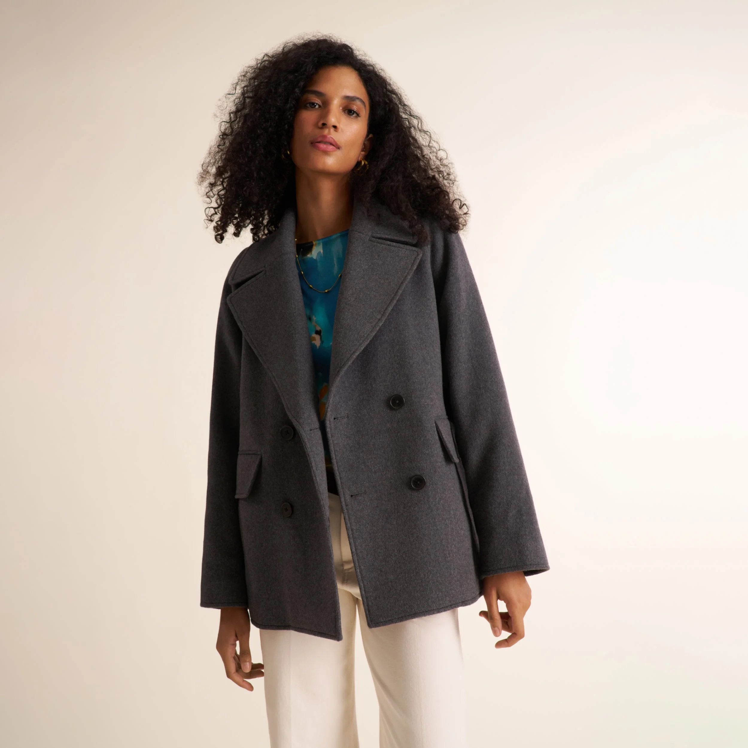 Calista Coat - Felted Wool Cashmere - 1