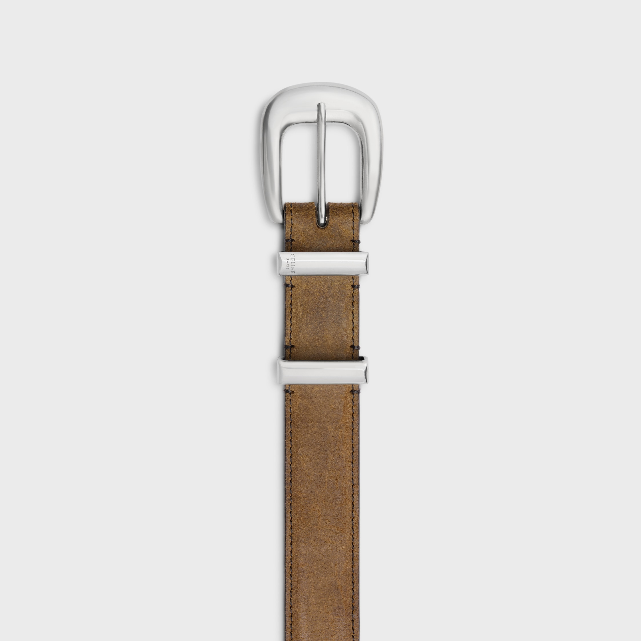 MEDIUM 25MM WESTERN BELT IN Suede Calfskin with waxed effect - 3