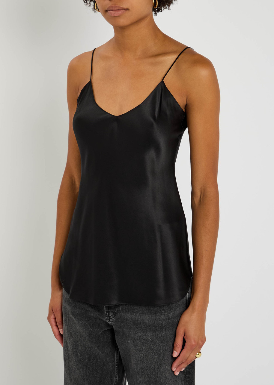 Nili Lotan Isabella Silk-satin top - 2