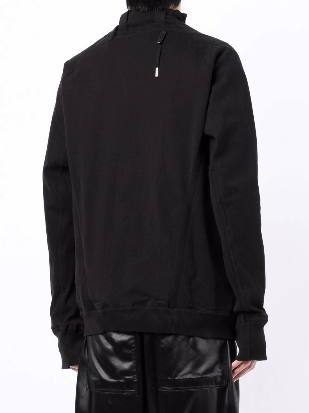 Hybrid asymmetric zipped sweatshirt - 4