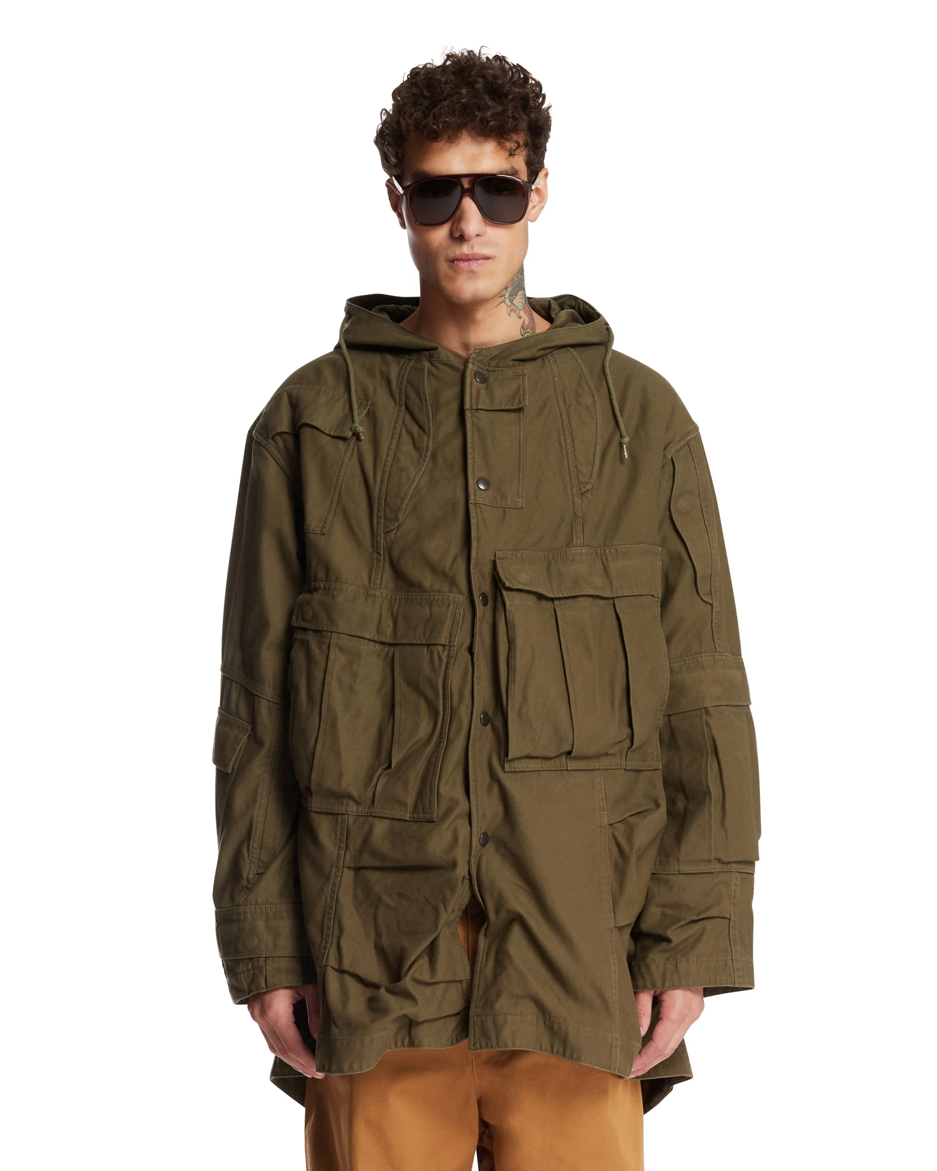 Green Multi-Pocket Jacket - 1