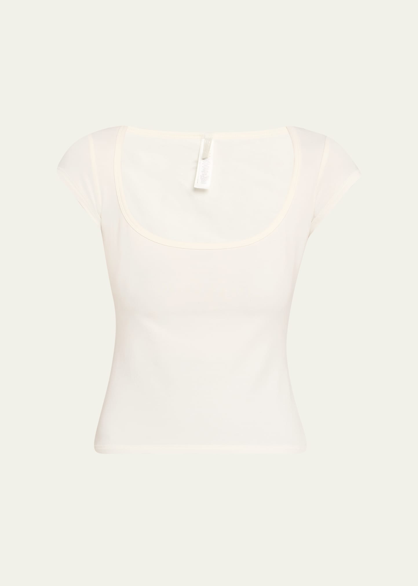 Scoop-Neck Cotton Jersey Tee - 1