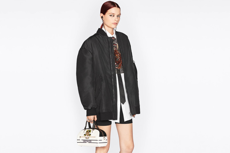 Small Dior Vibe Zip Bowling Bag 9