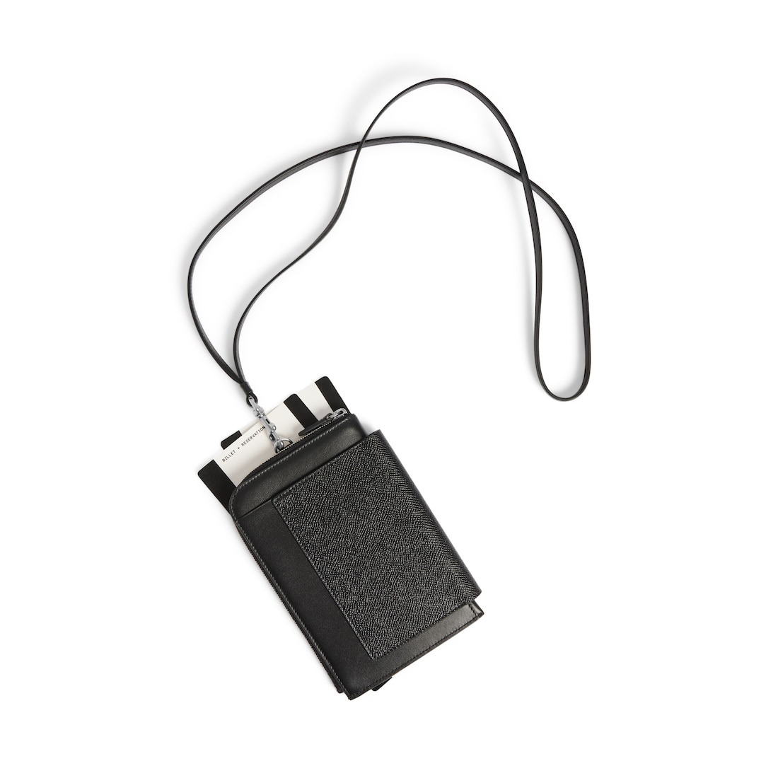 Men's Passport Phone Holder in Black - 2