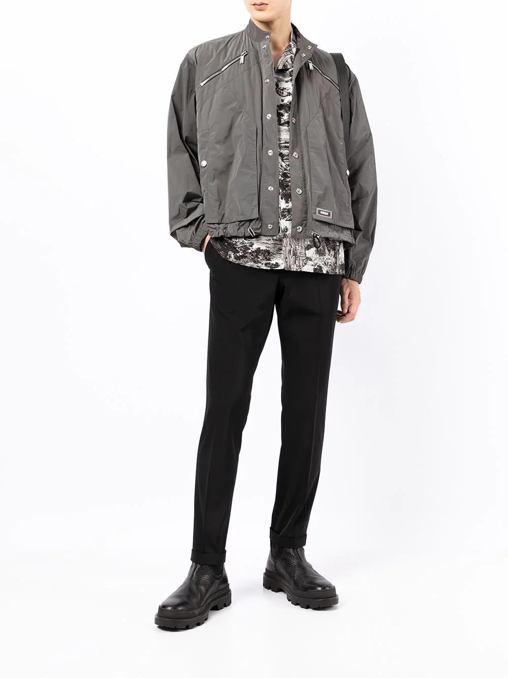 shell bomber jacket - 2