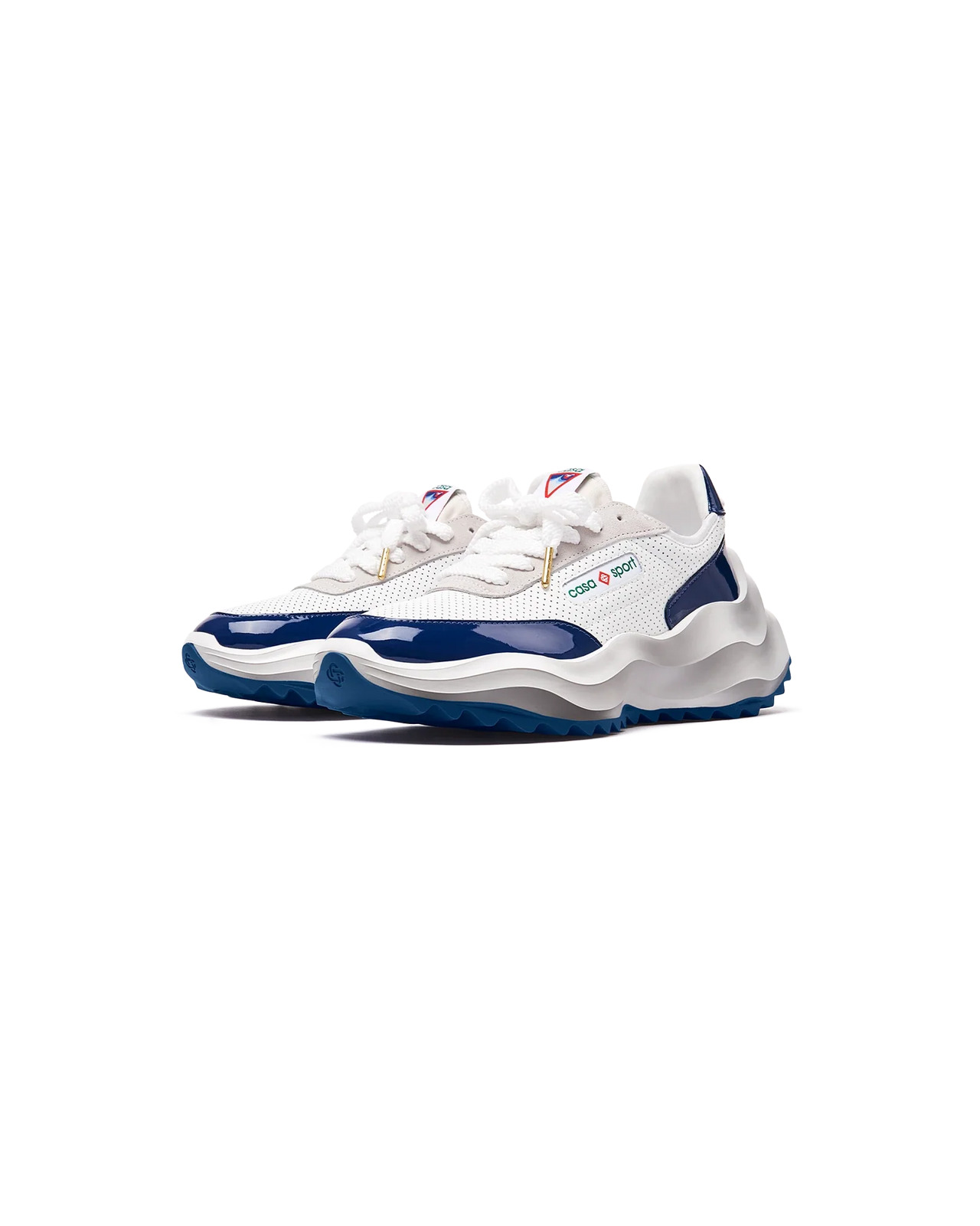 Womens Atlantis White & Midnight Navy Sneaker - 6