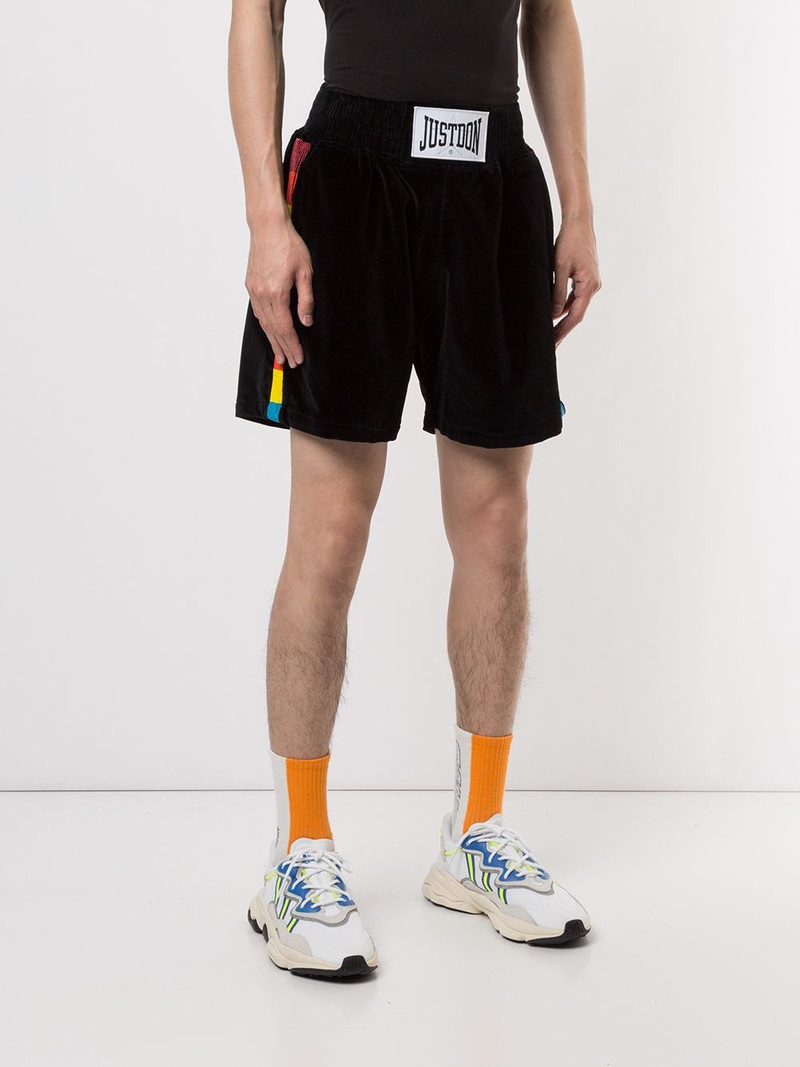 velvet track shorts 3