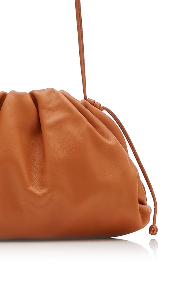 The Mini Pouch Leather Clutch tan - 7