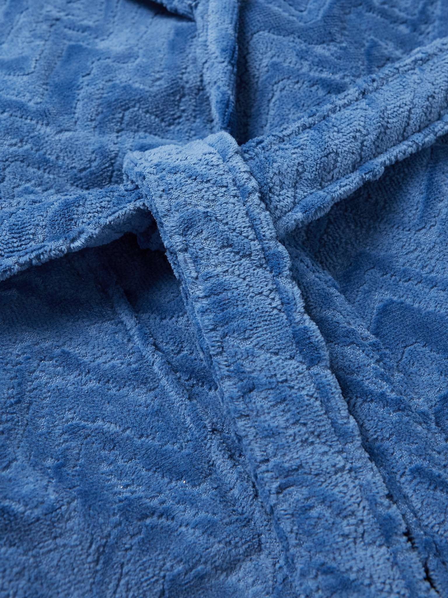 Rex Cotton-Terry Jacquard Hooded Robe - 3