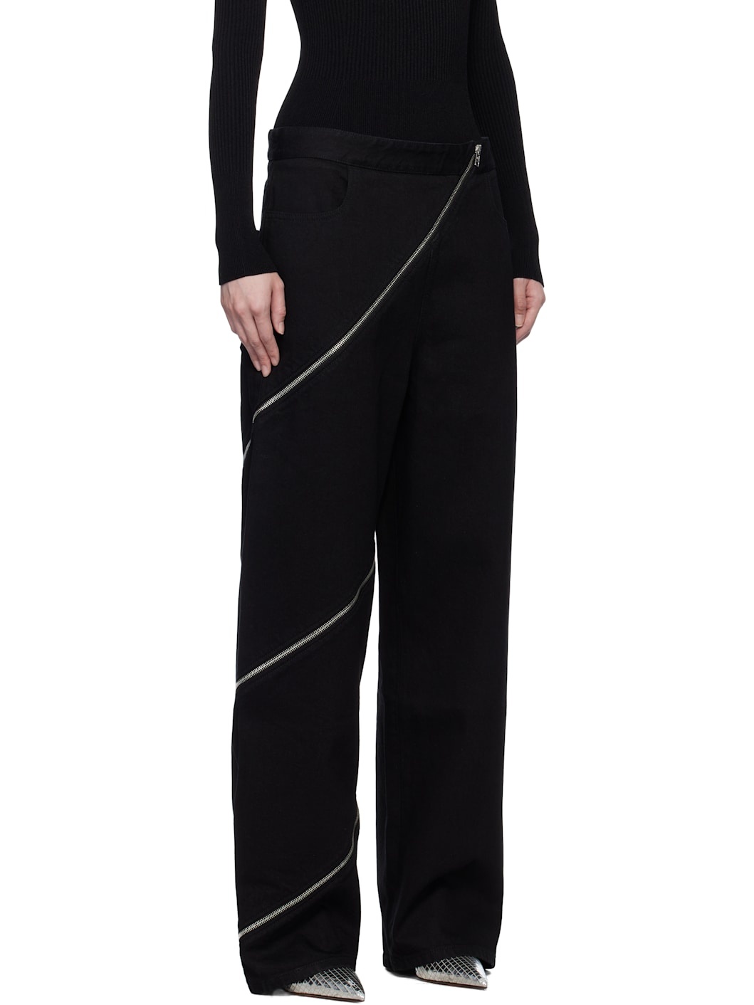 Black Spiral Jeans - 2