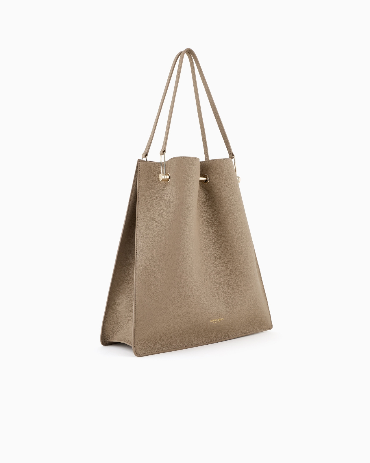 MEDIUM SHOPPER BAG IN PEBBLED LEATHER - 2