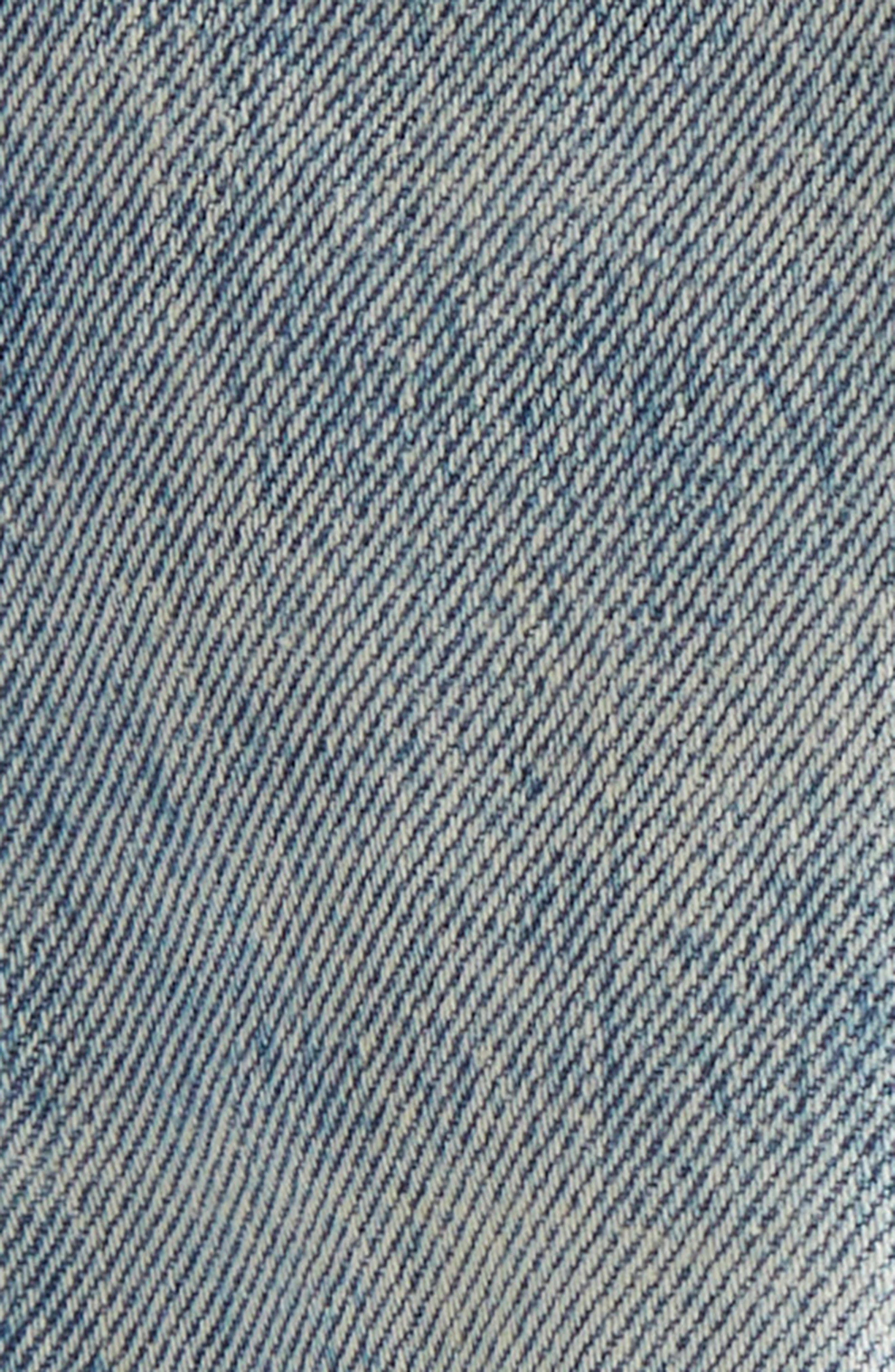 Alexander Wang Mesh Insert Curved Leg Jeans in Vintage Bleach Blue at Nordstrom - 8