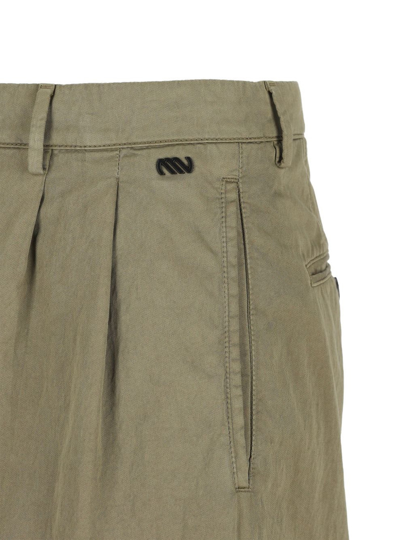 pleated logo trousers 4