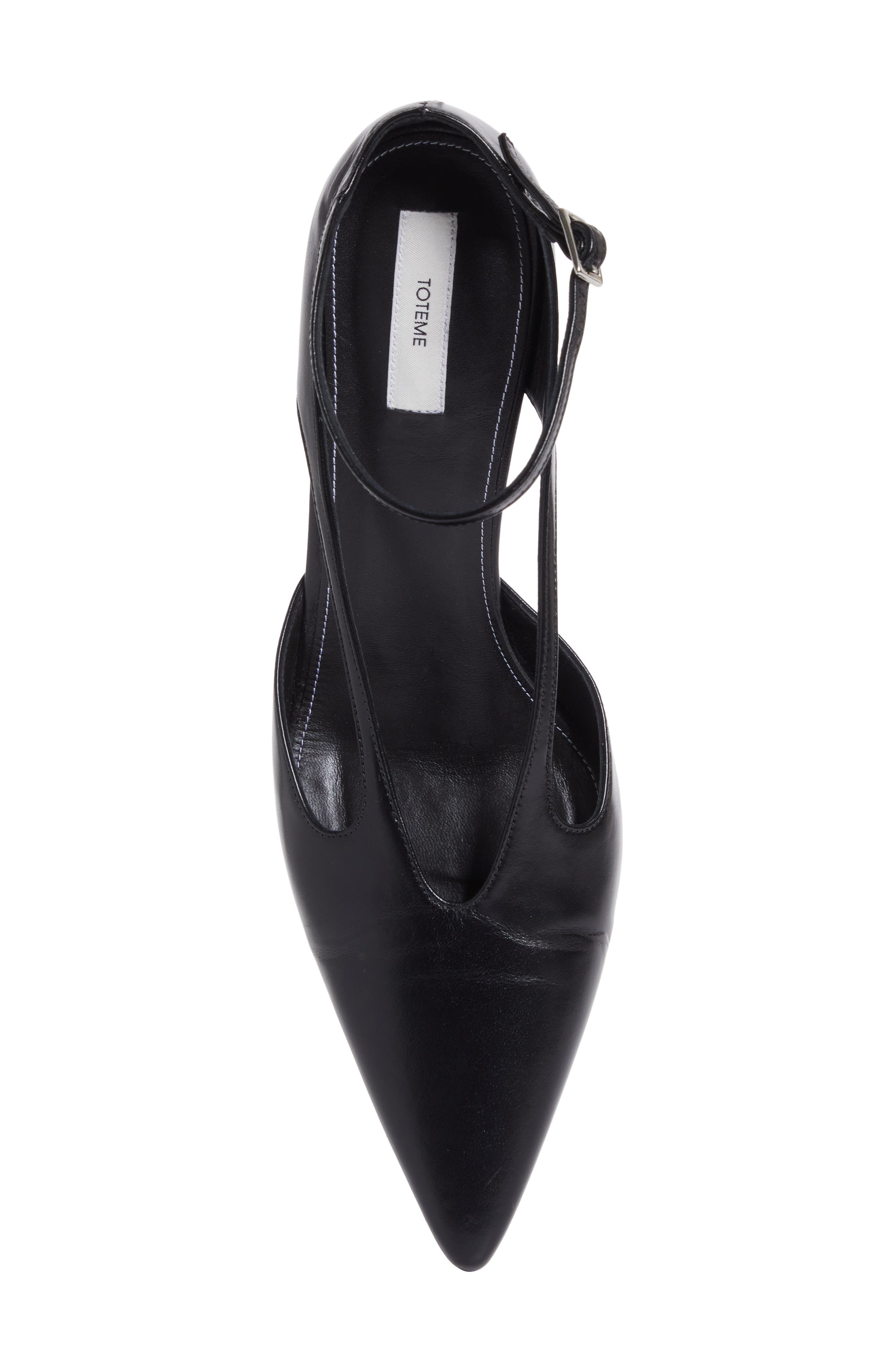 TOTEME Strappy Pointed Toe Pump in Black at Nordstrom - 5