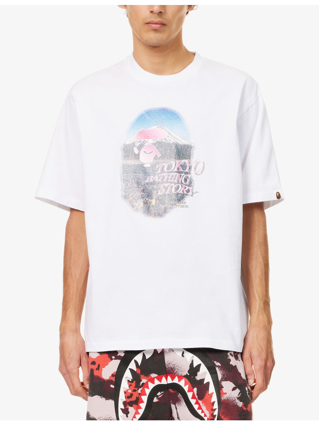 Cityscape Ape Head Cotton-Jersey T-Shirt - 3