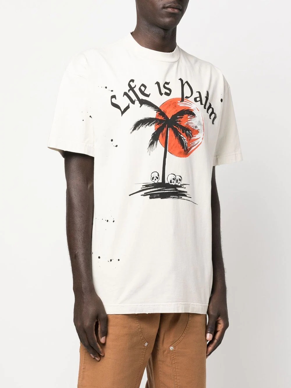slogan-print cotton T-shirt - 4