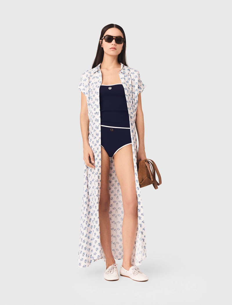 maje Jacquard print maxi dress outlook