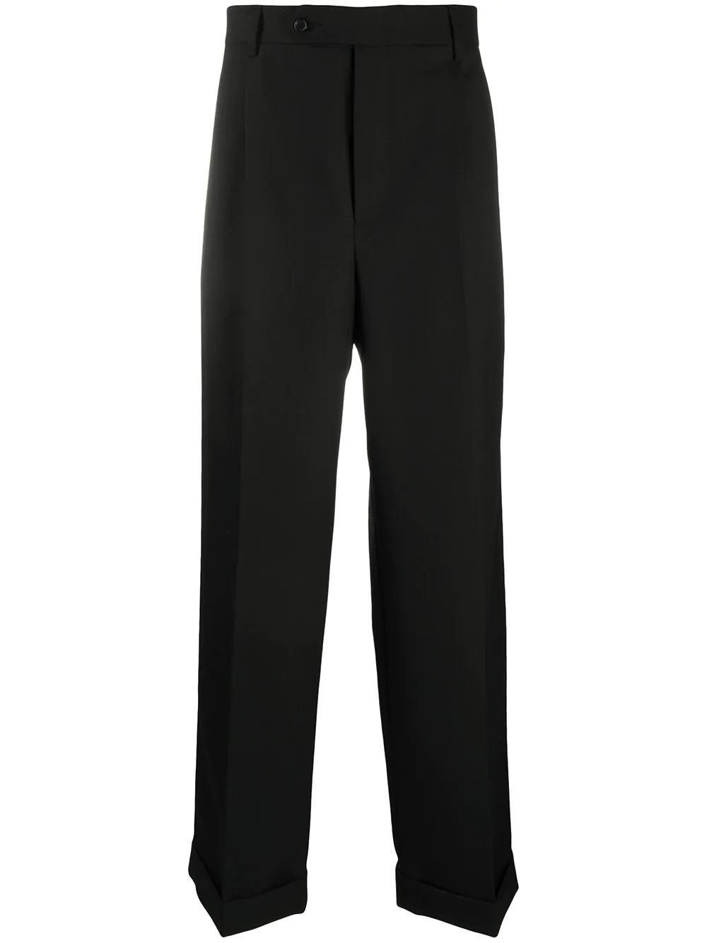 wide-leg tailored gabardine trousers - 1