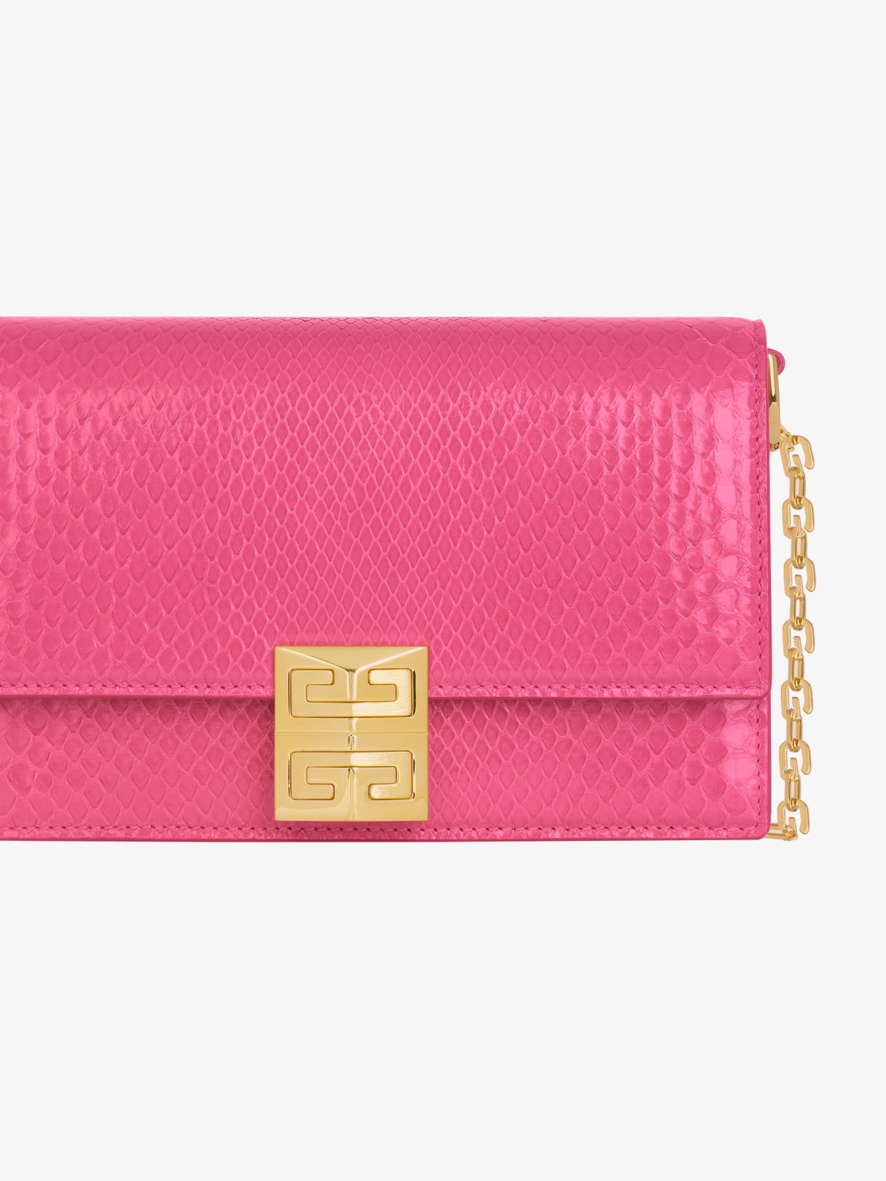 SMALL 4G BAG IN PYTHON WITH CHAIN - 5