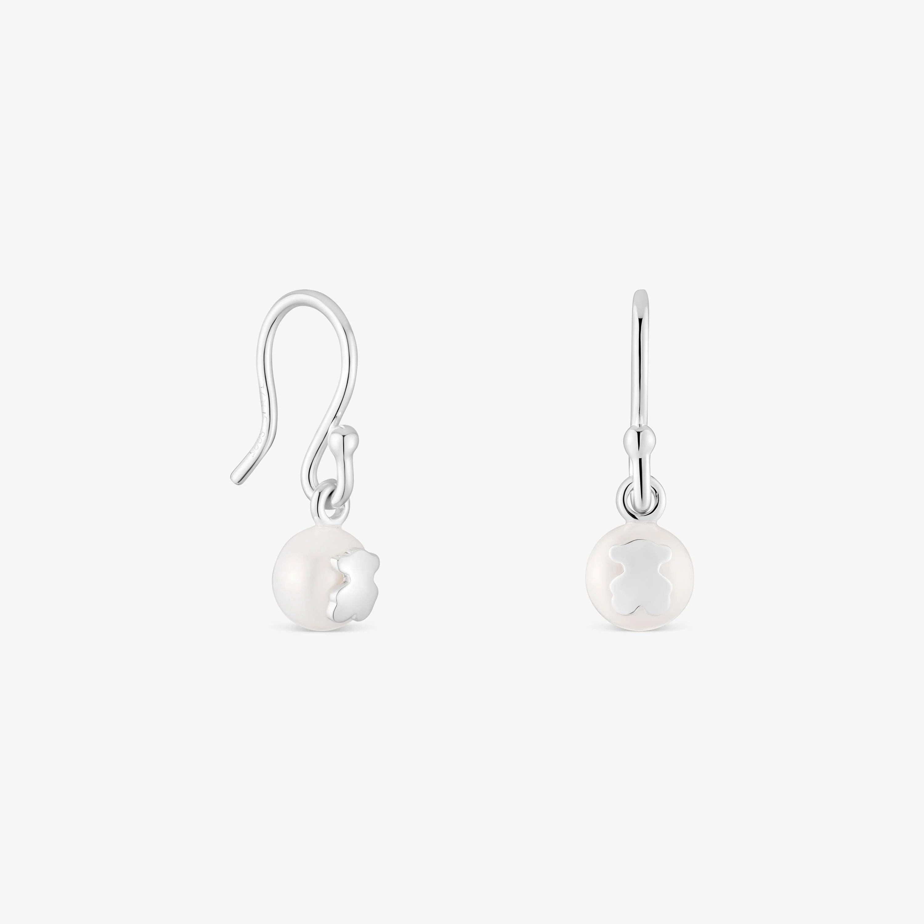 Short silver and cultured pearl Earrings TOUS Icon Pearl - 1