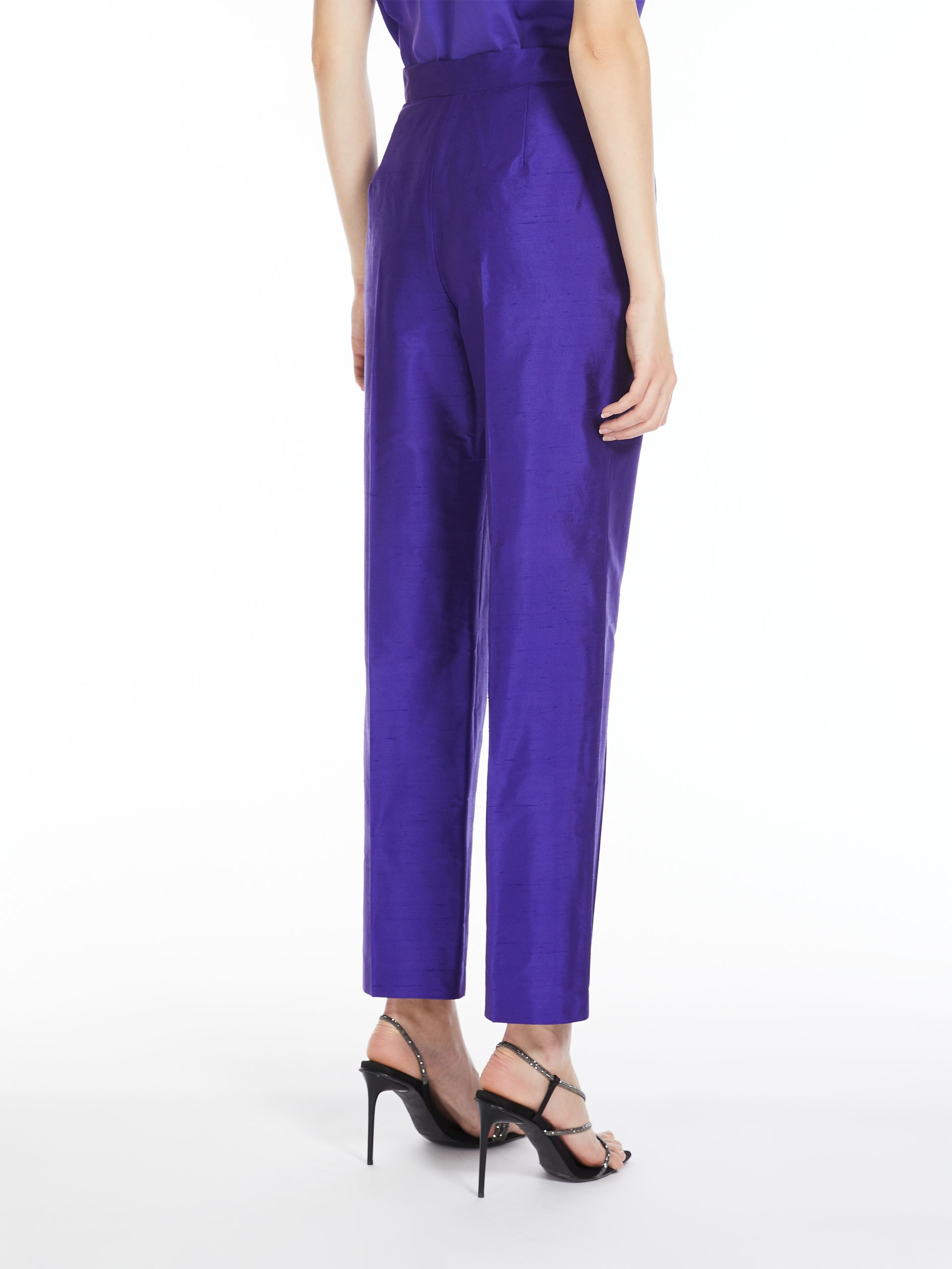 CALADIO Silk shantung trousers - 4