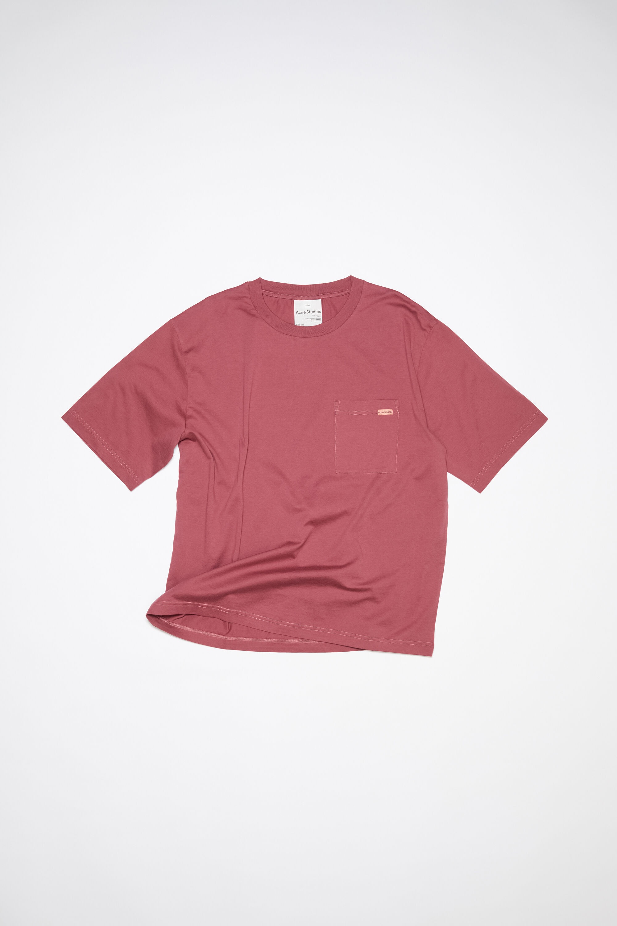 Crew neck t-shirt - Rosewood red - 5