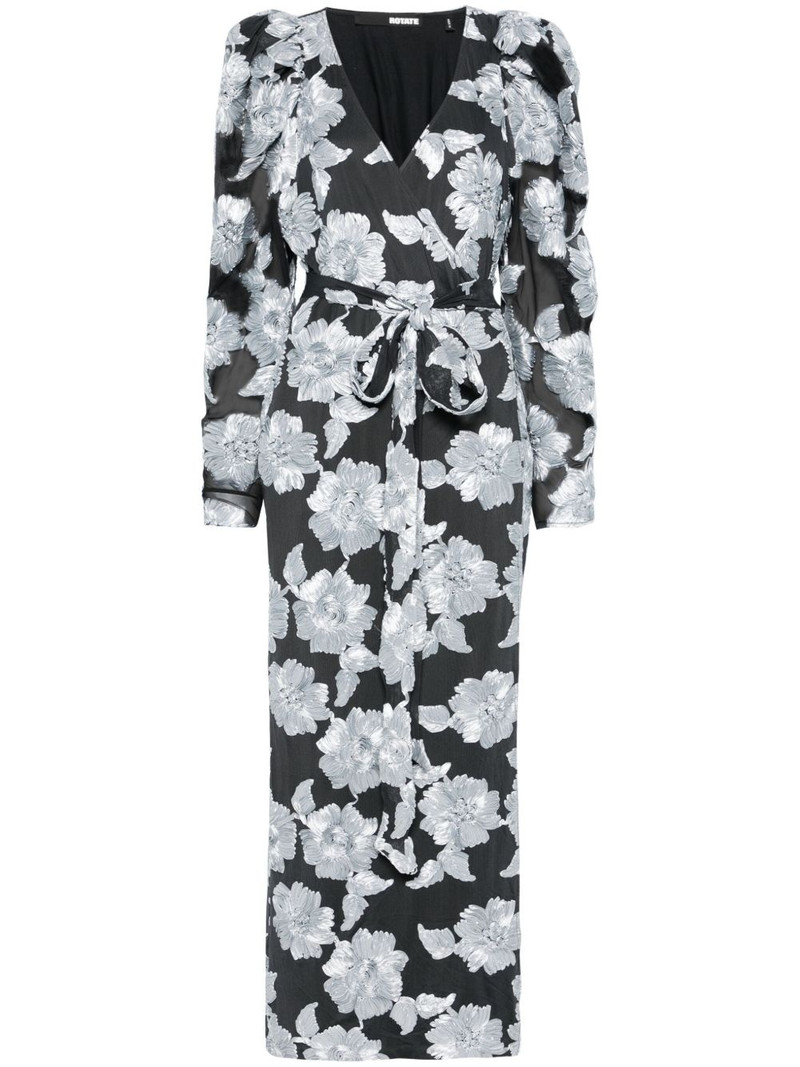flower mesh maxi dress 1