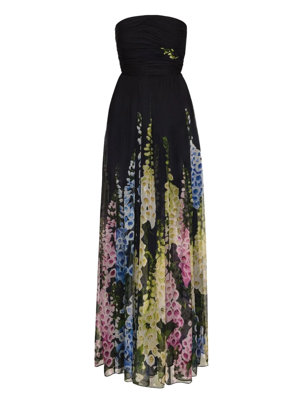 gradient-effect chiffon gown - 1