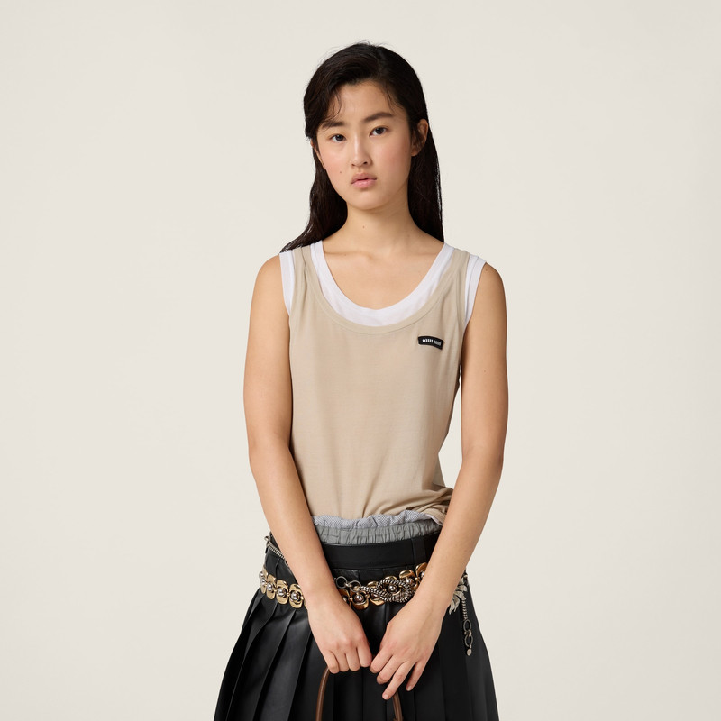 Ribbed jersey tank top 4