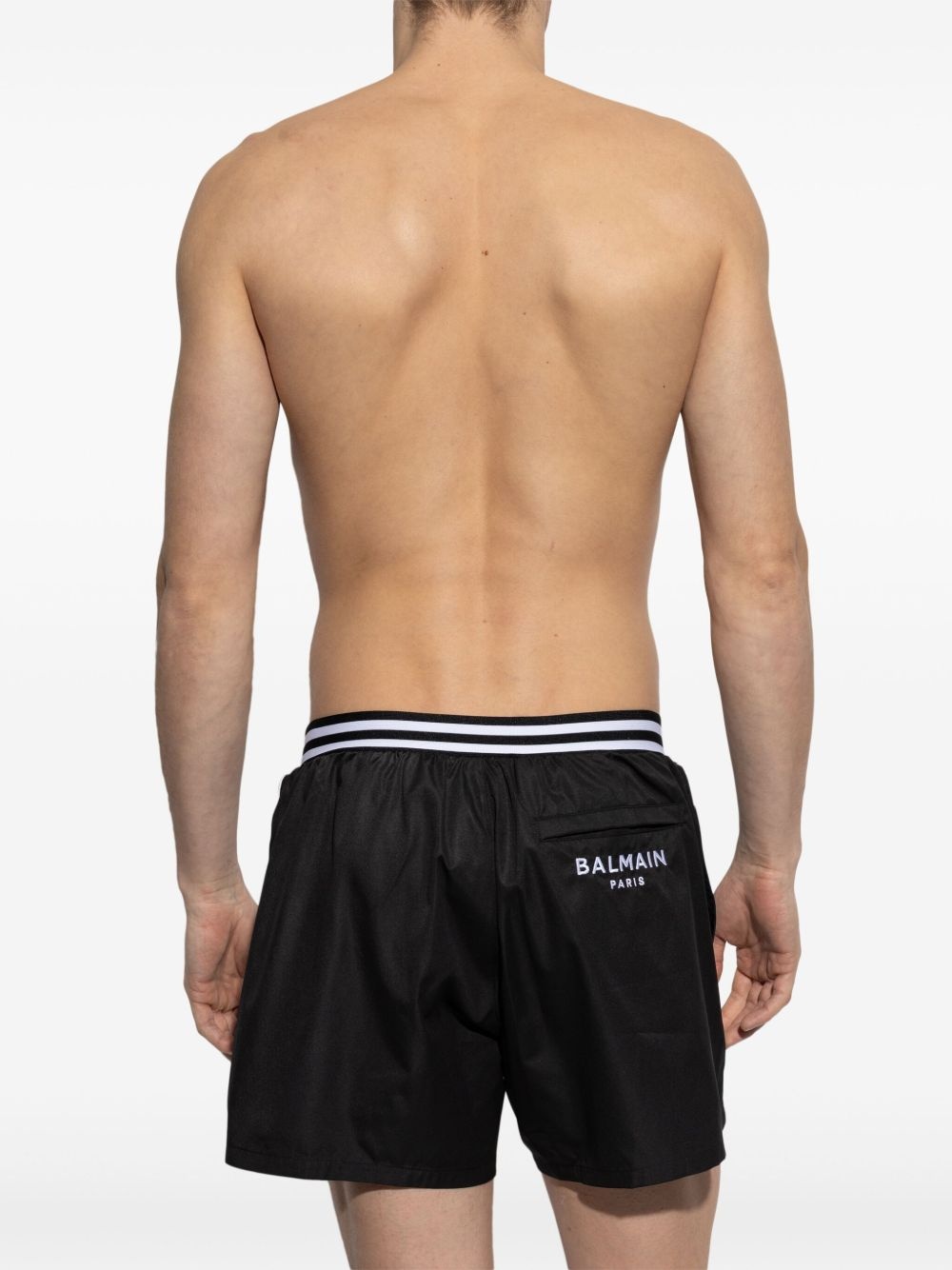 stripe-detail swim shorts - 3