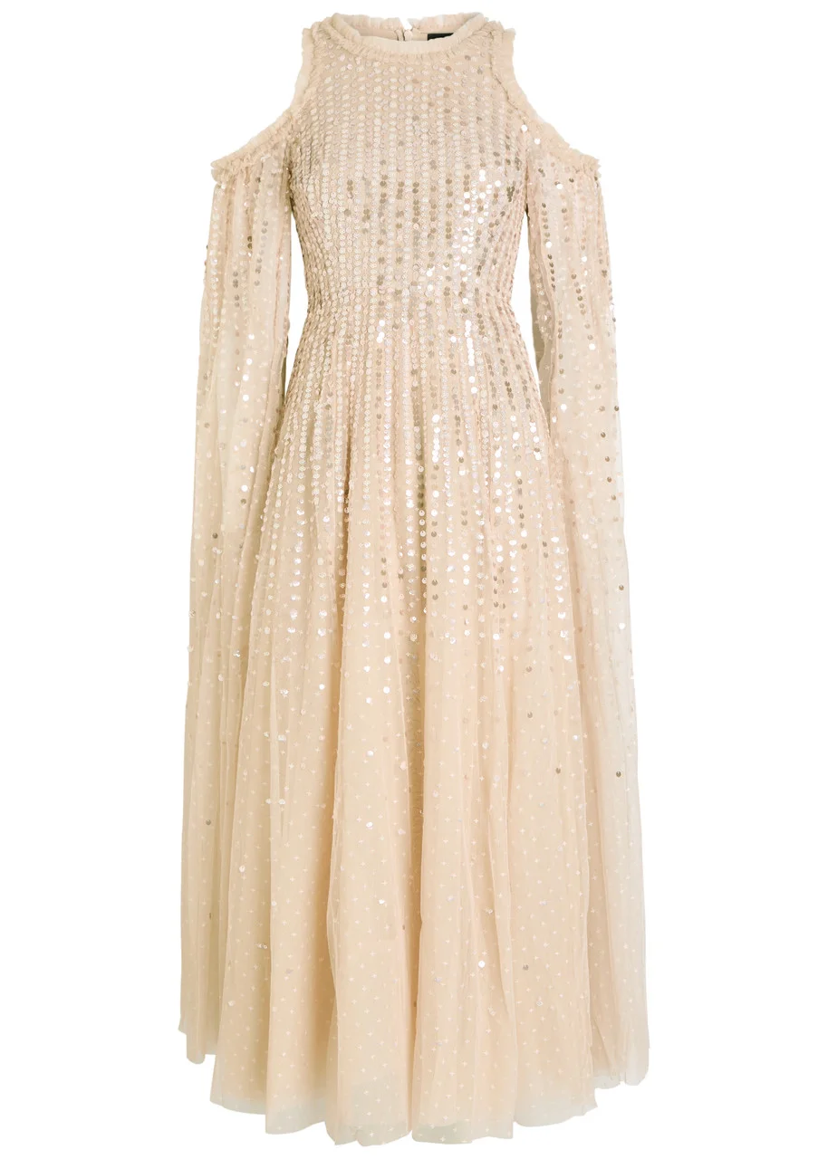 Needle & Thread Moonlight Sequin-embellished Tulle Gown - 1