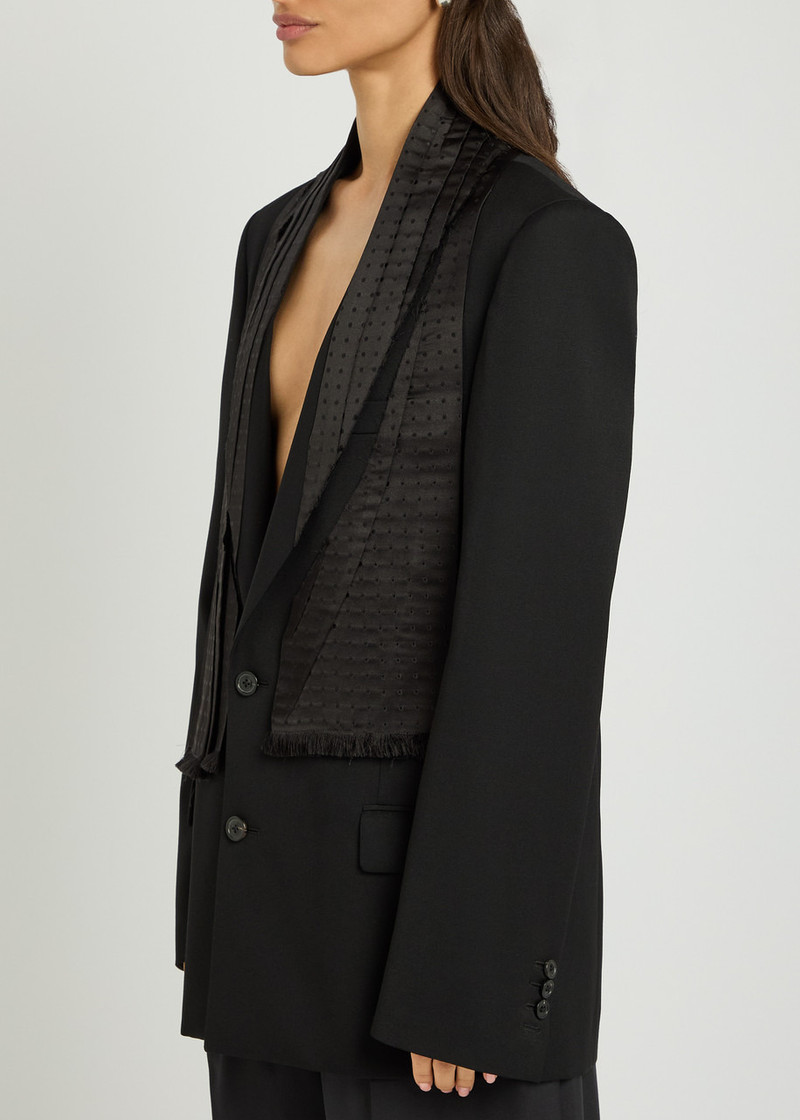Maison Margiela Maison Margiela Layered Silk and Wool Blazer outlook