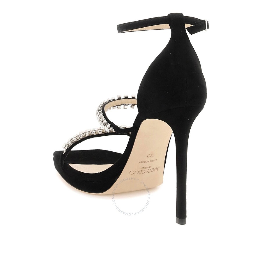 Jimmy Choo Black Bing 105 Crystal Sandals - 3