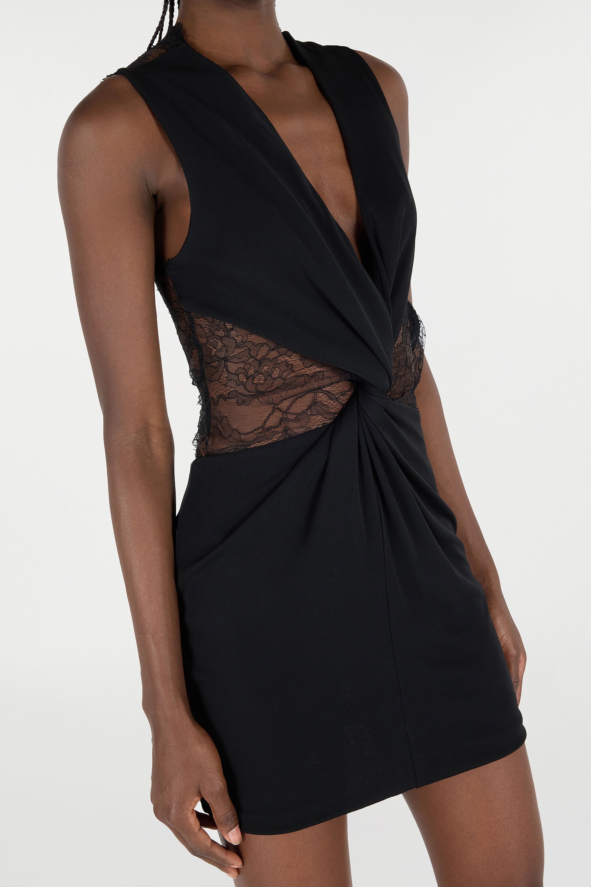 Mini Dress with Lace - 6