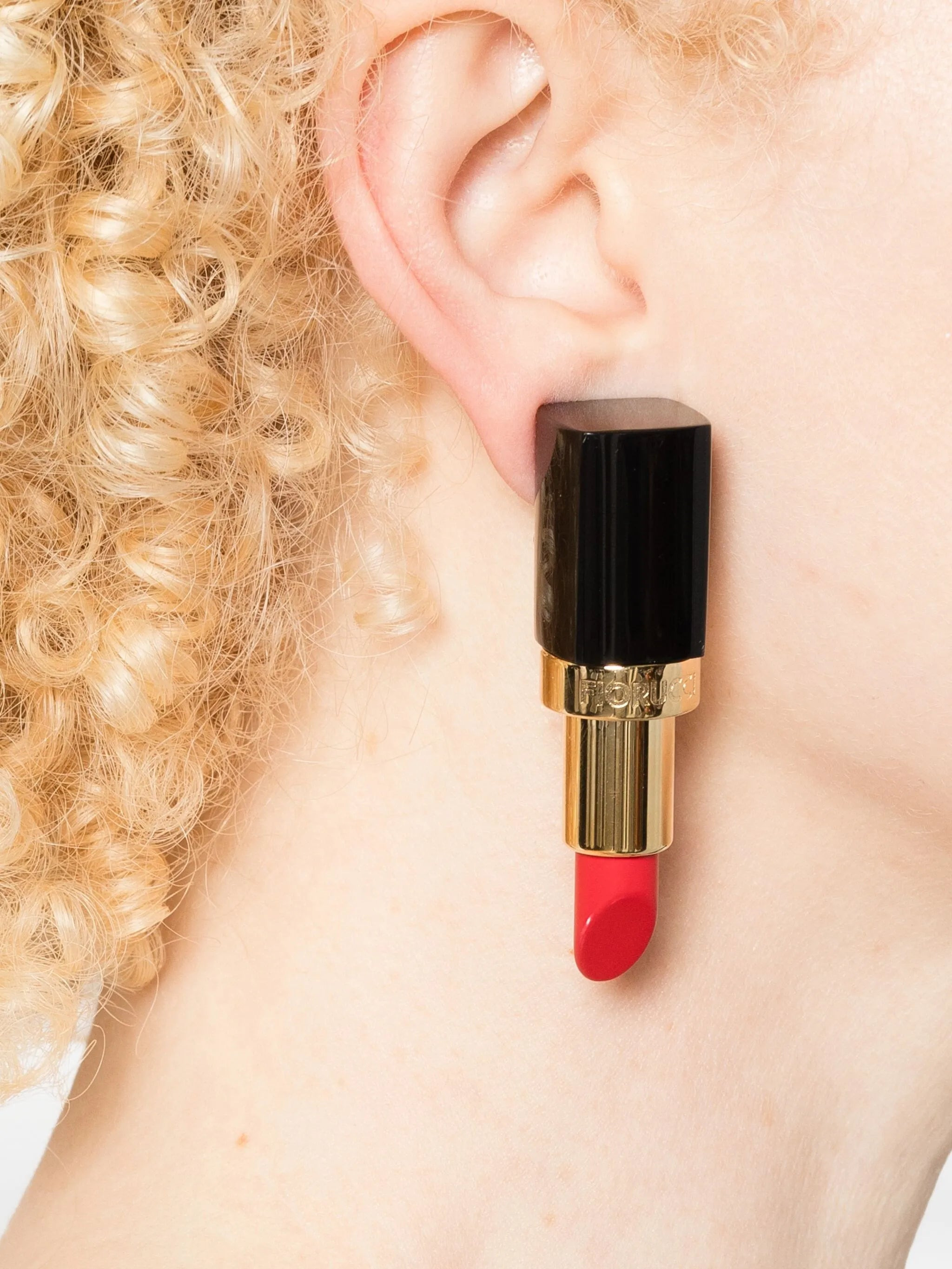 Fiorucci Lipstick Clip-on Earring 3