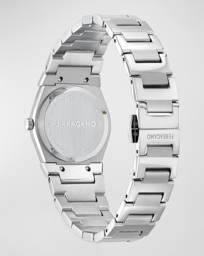 FERRAGAMO 28mm Vega Holiday Capsule Watch with Bracelet Strap, Blue outlook