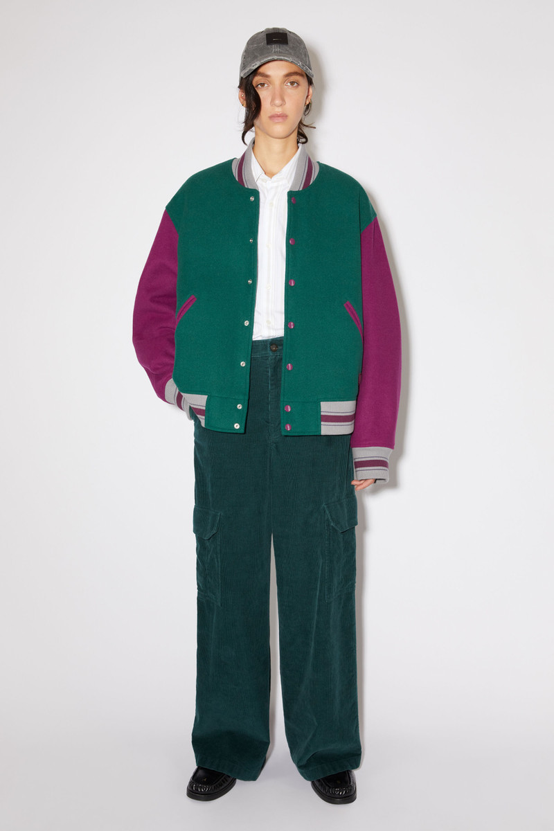 Acne Studios Varsity jacket - Night green outlook