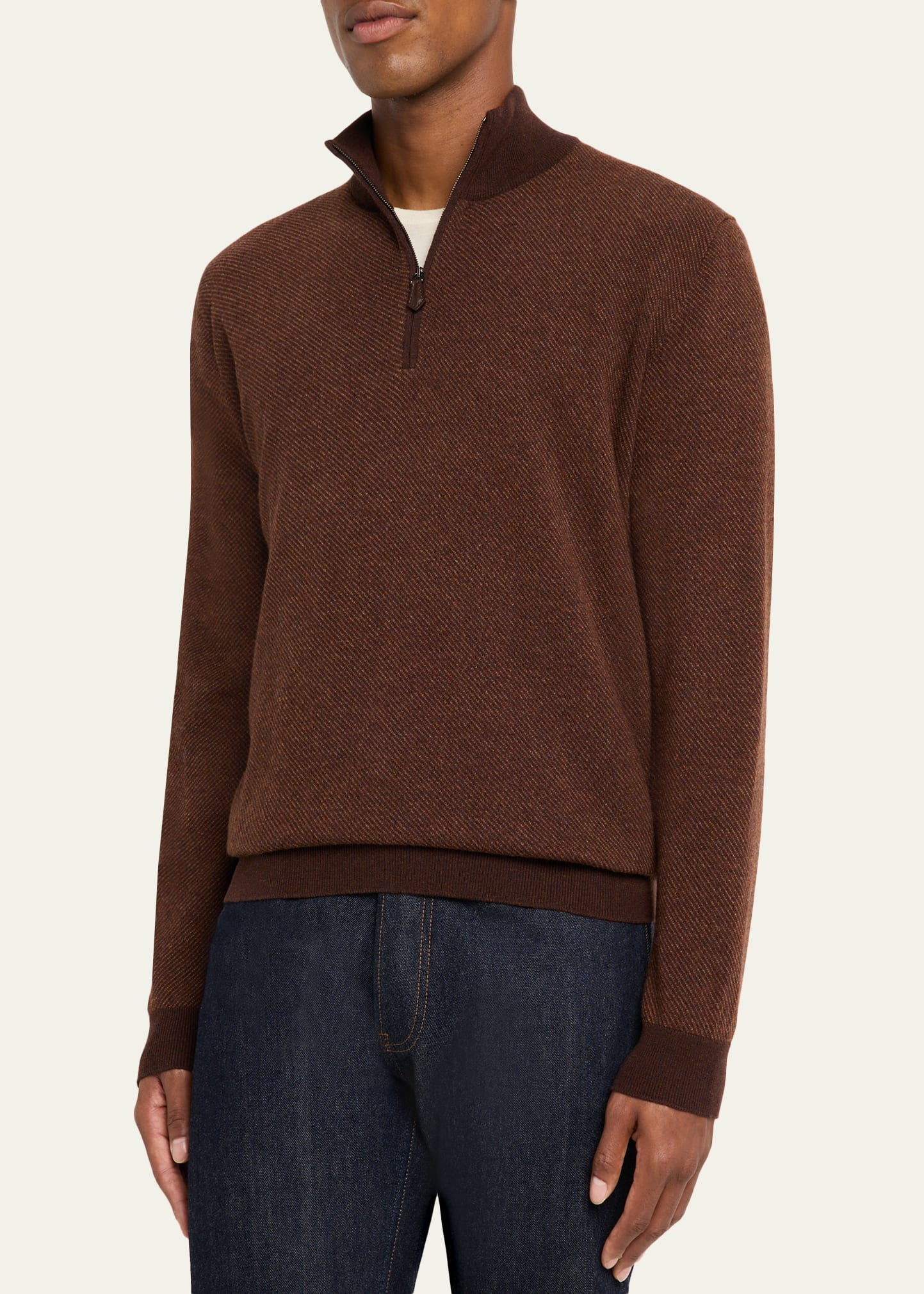 Men's Roadster Cashmere Quarter-Zip Sweater - 4