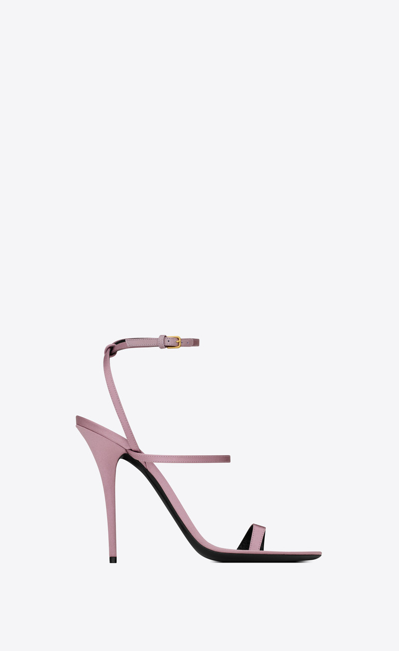dive sandals in silk satin - 1