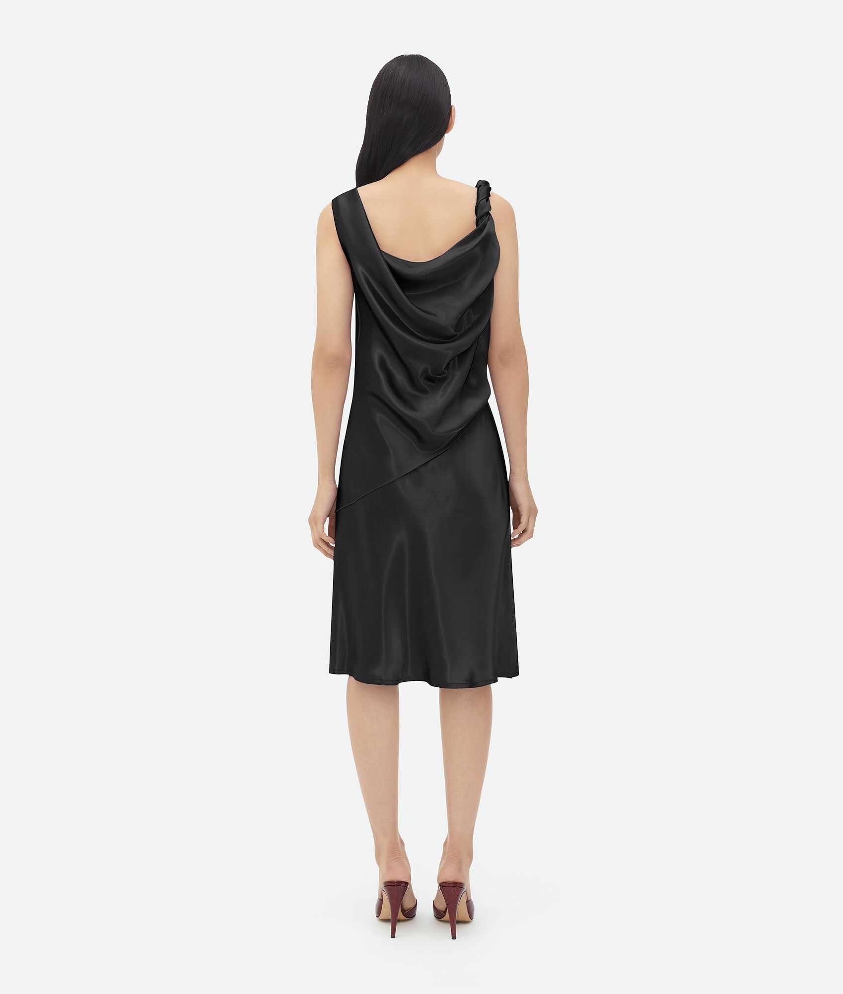 fluid satin dress - 3