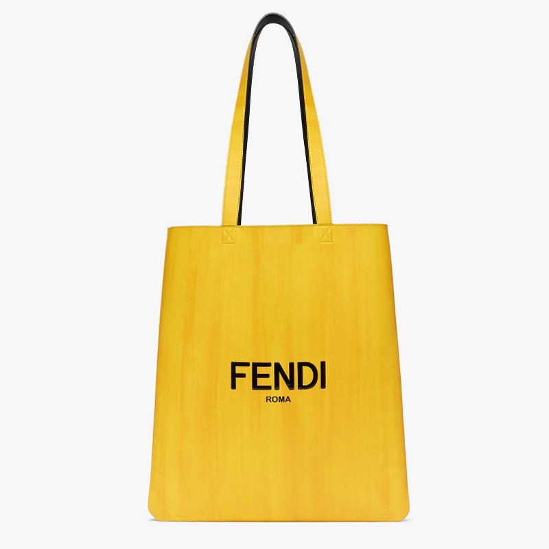 Yellow leather bag 1