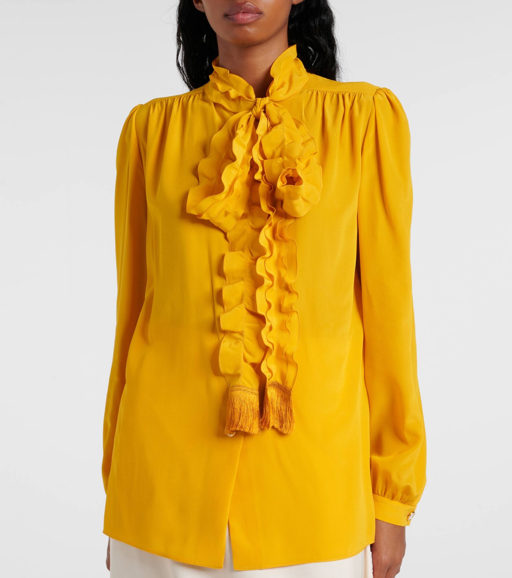 Crêpe de chine shirt - 6