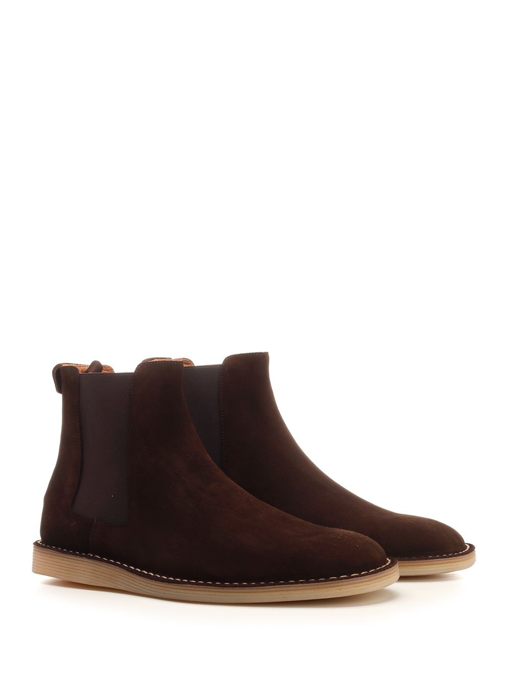 Brown Suede Ankle Boots Brown - 2