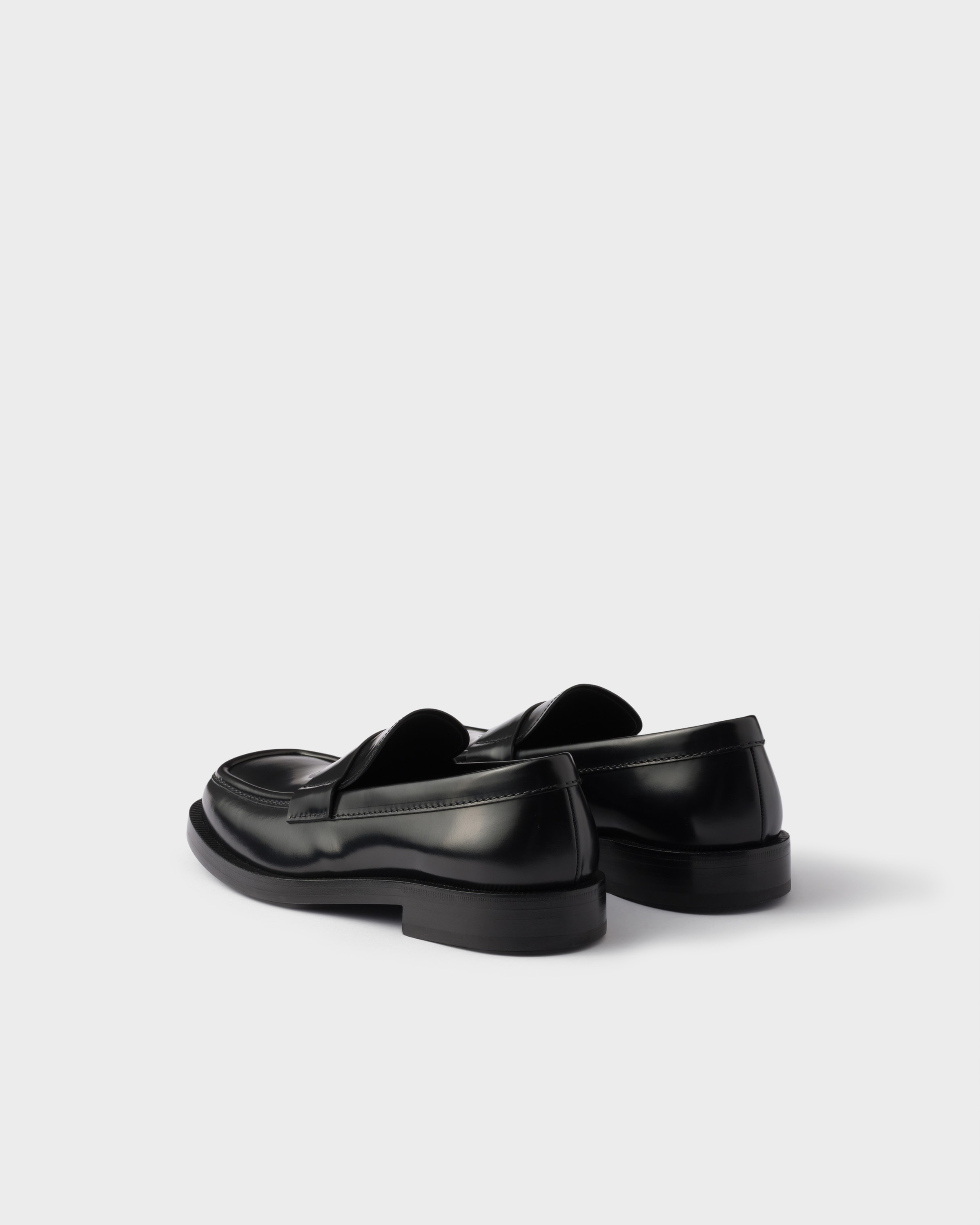 Brushed leather loafers - 5