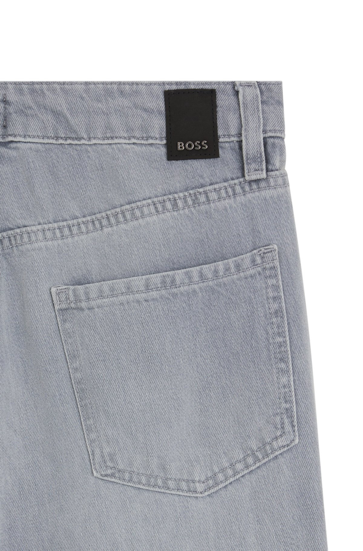 RELAXED-FIT JEANS IN GREY-BLUE DENIM - 6